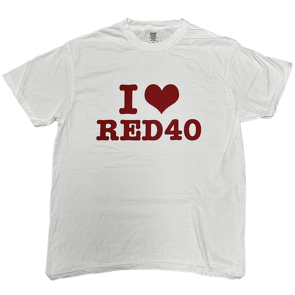 I LOVE RED 40 SHIRT