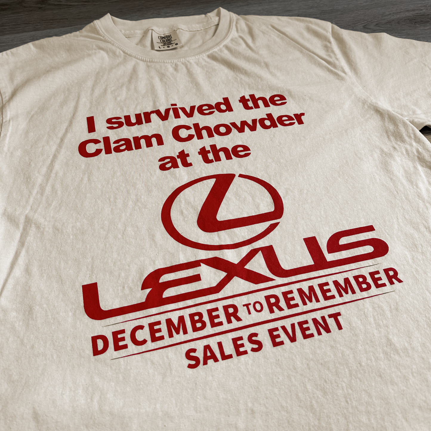 I SURVIVED THE CLAM CHOWDER AT THE LEXUS DECEMBER TO REMEMBER SALES EVENT