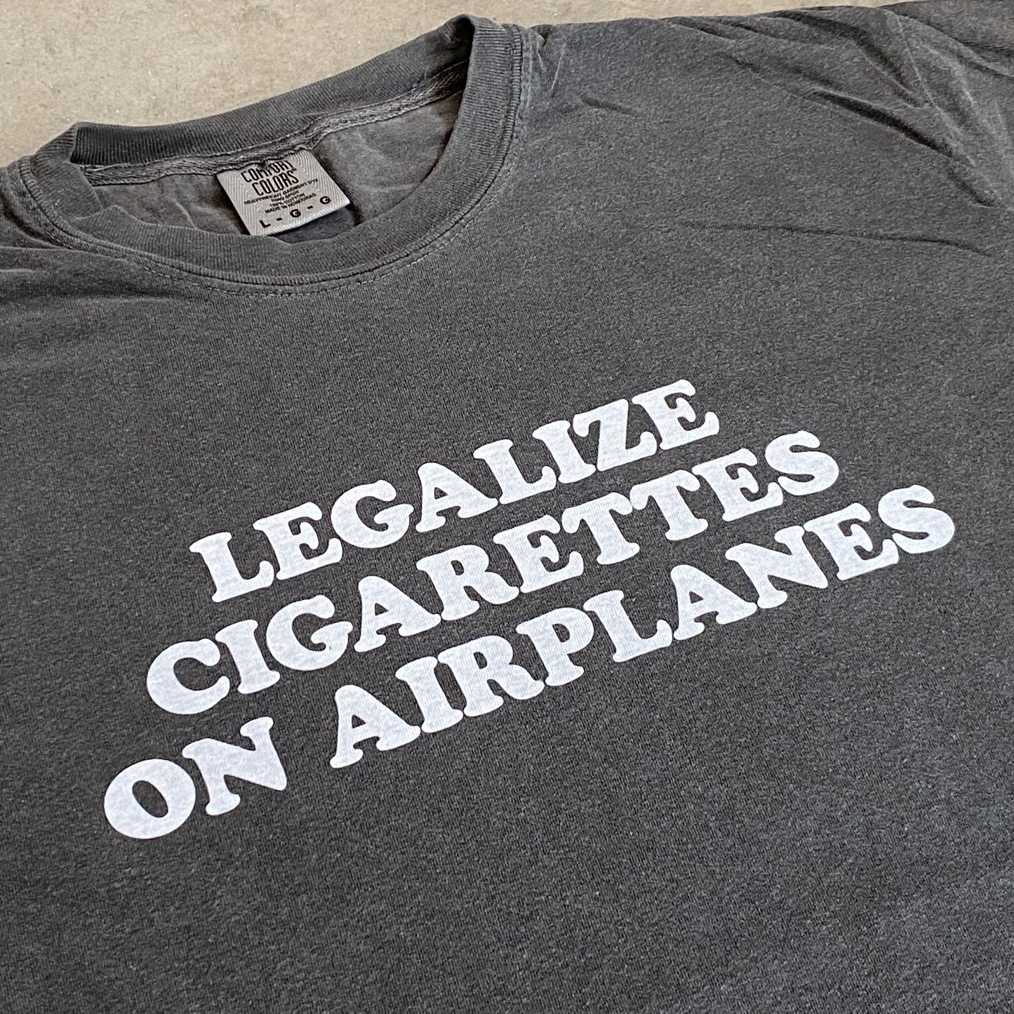 LEGALIZE CIGARETTES ON AIRPLANES SHIRT