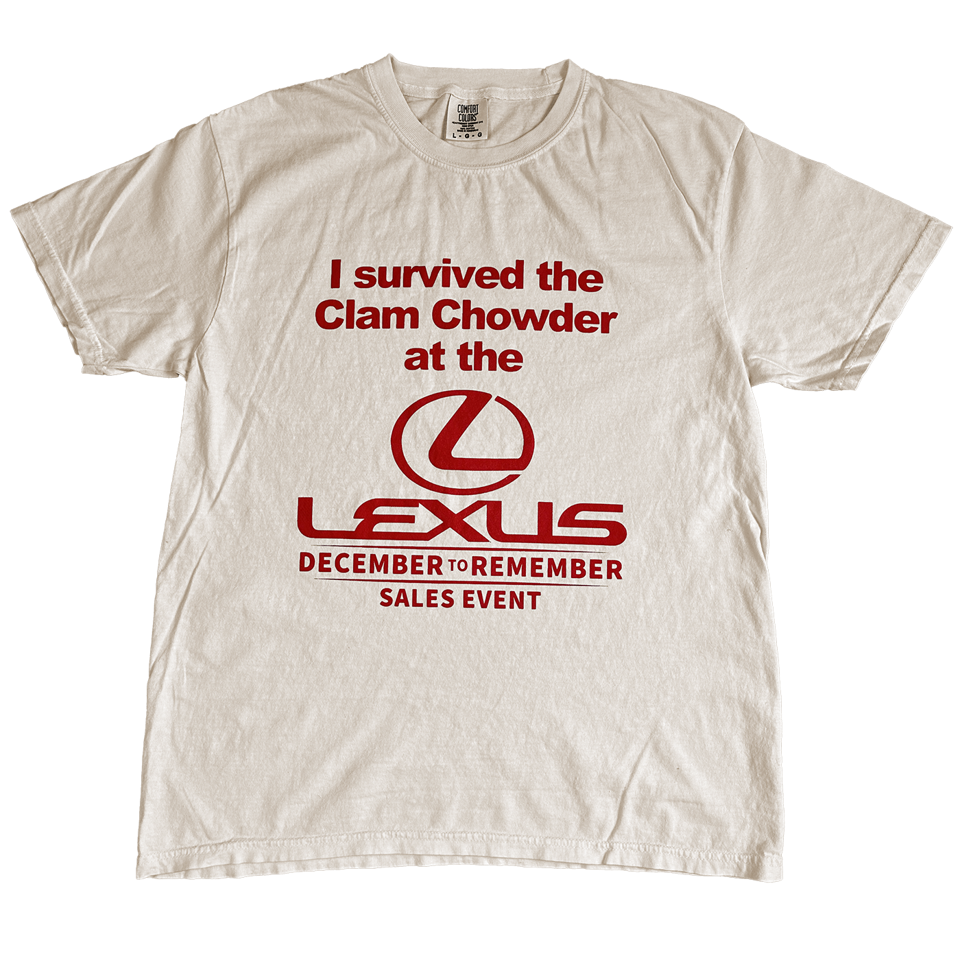 I SURVIVED THE CLAM CHOWDER AT THE LEXUS DECEMBER TO REMEMBER SALES EVENT