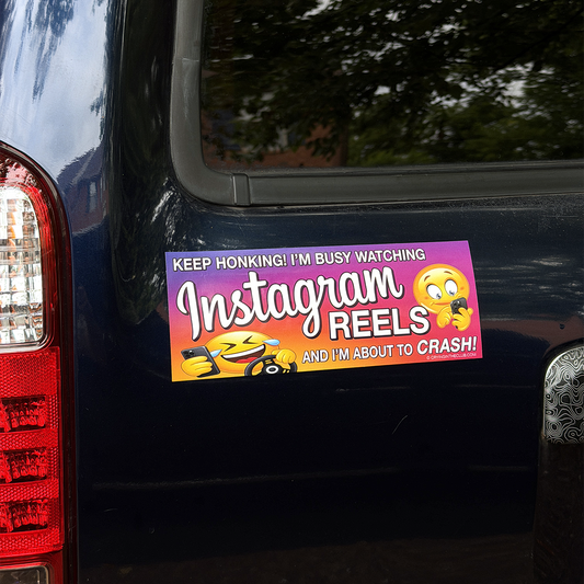 Keep Honking I'm busy watching Instagram Reels and I'm about to crash bumper sticker crying in the club t shirts 2