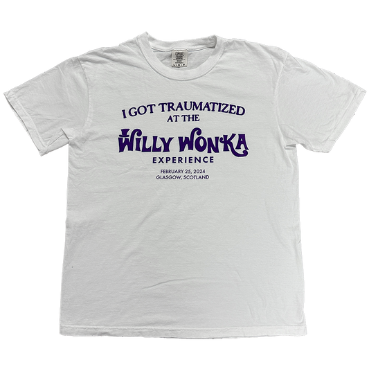 I GOT TRAUMATIZED AT THE WILLY WONKA EXPERIENCE SHIRT 1