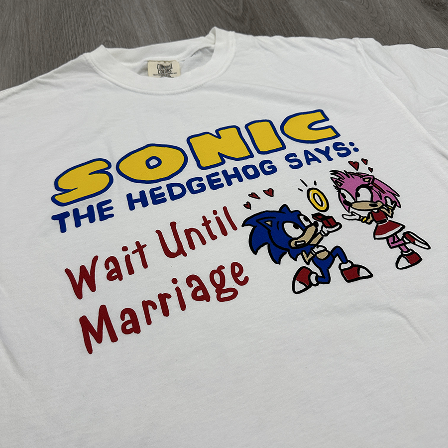 sonic the hedgehog says wait until marriage cryingintheclub shirt 2