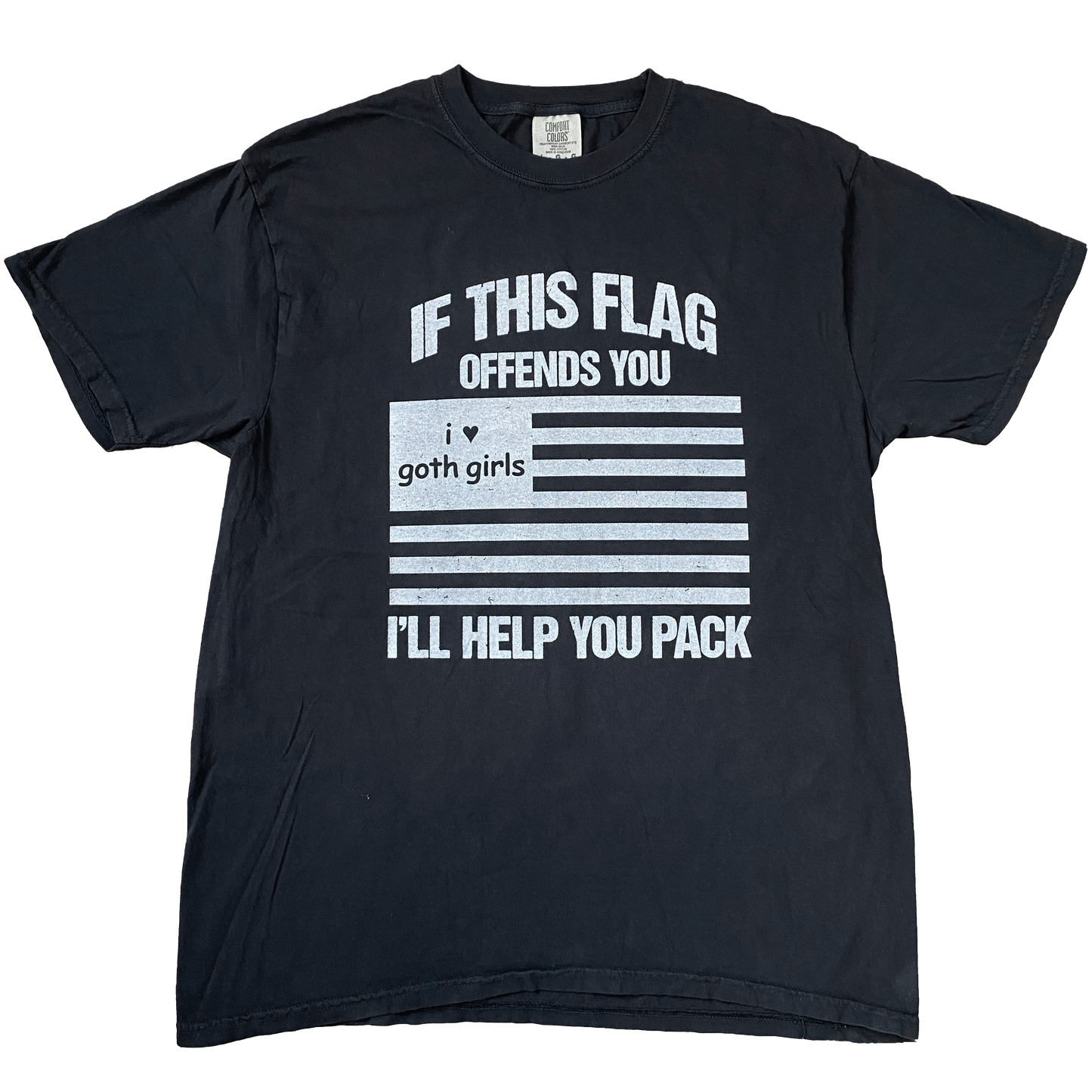 IF THIS FLAG OFFENDS YOU GOTH GIRLS SHIRT